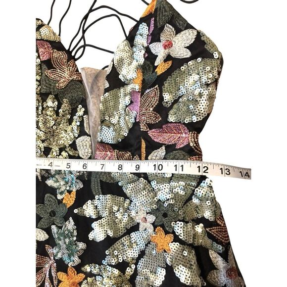 Alamour The Label Odette Gown Dress Floral Embroidered Formal Sequin Small S - Picture 12 of 15